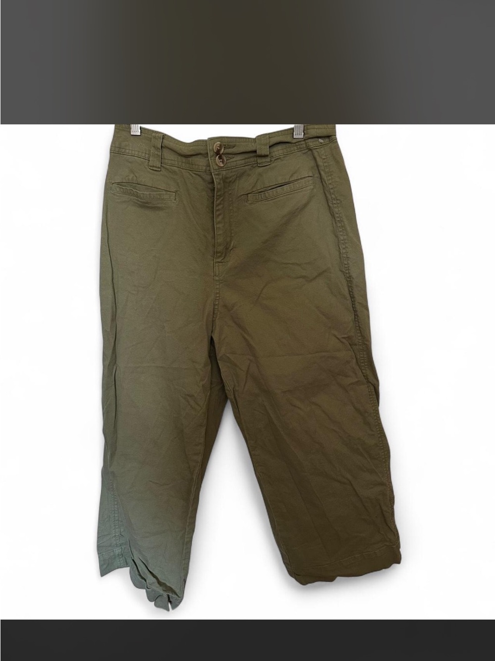 wild fable Olive Green Cropped Utility Jeans